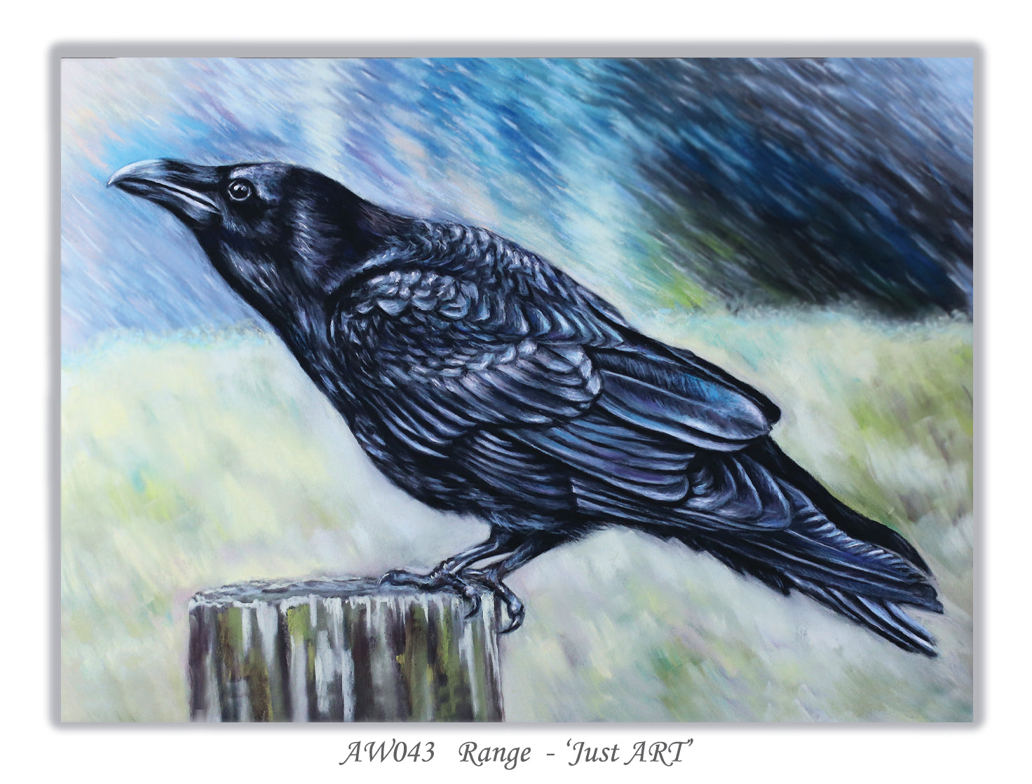 greeting card raven