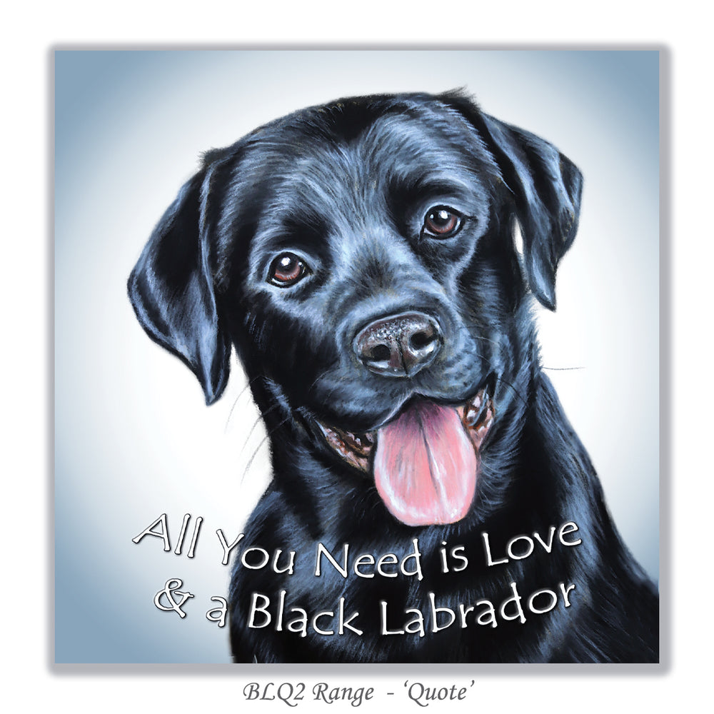 black labrador card