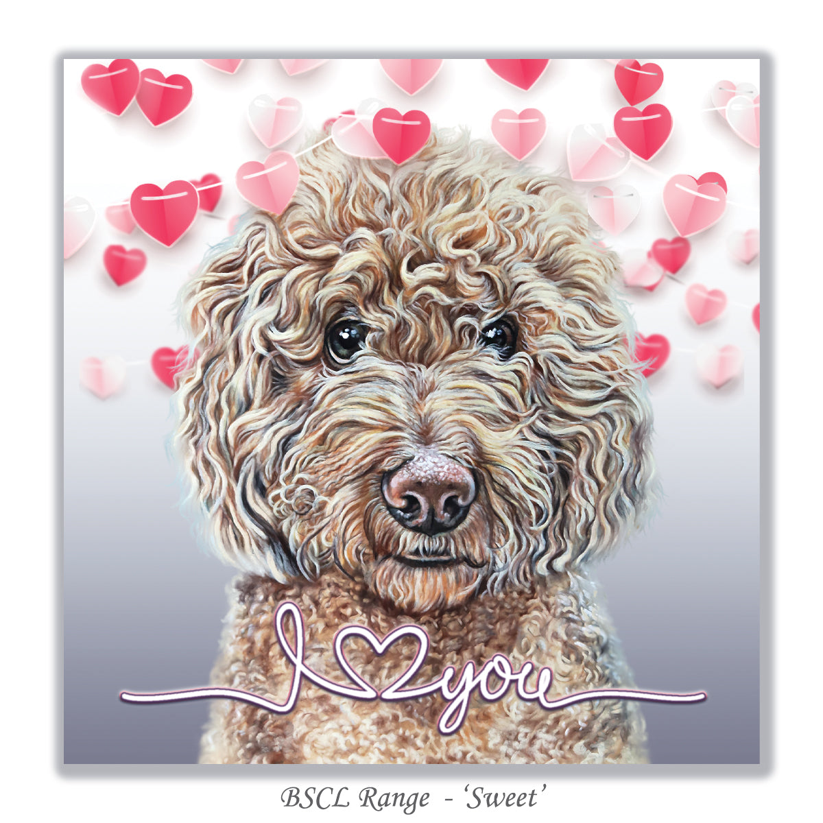 labradoodle card valentines day