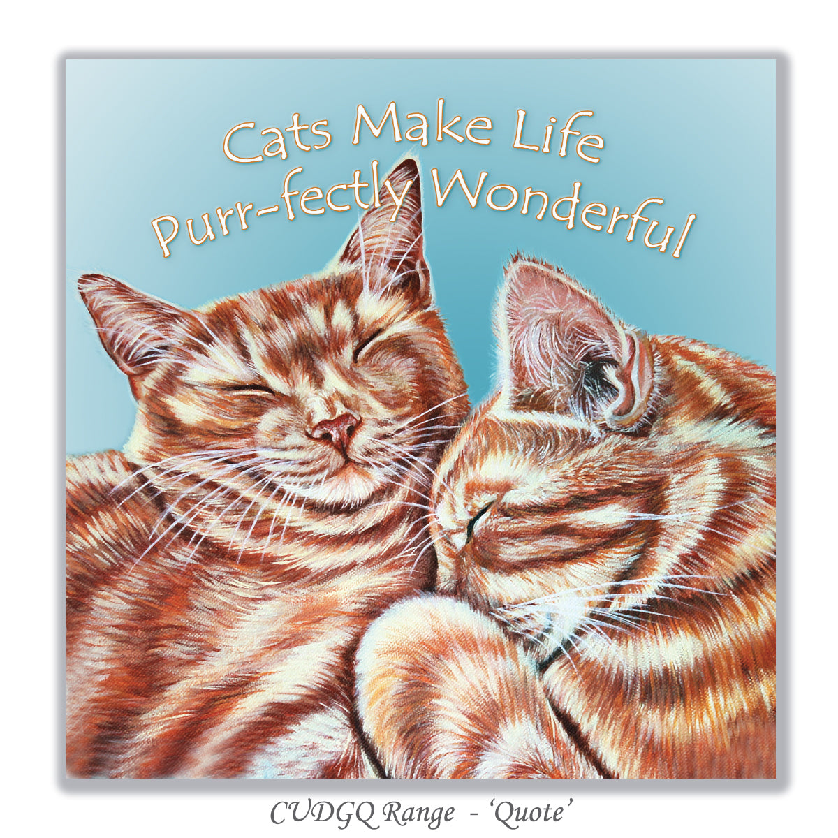 ginger cats birthday card