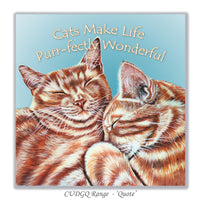 ginger cats birthday card