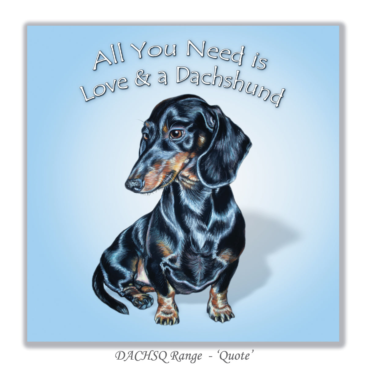 greeting card dachshund
