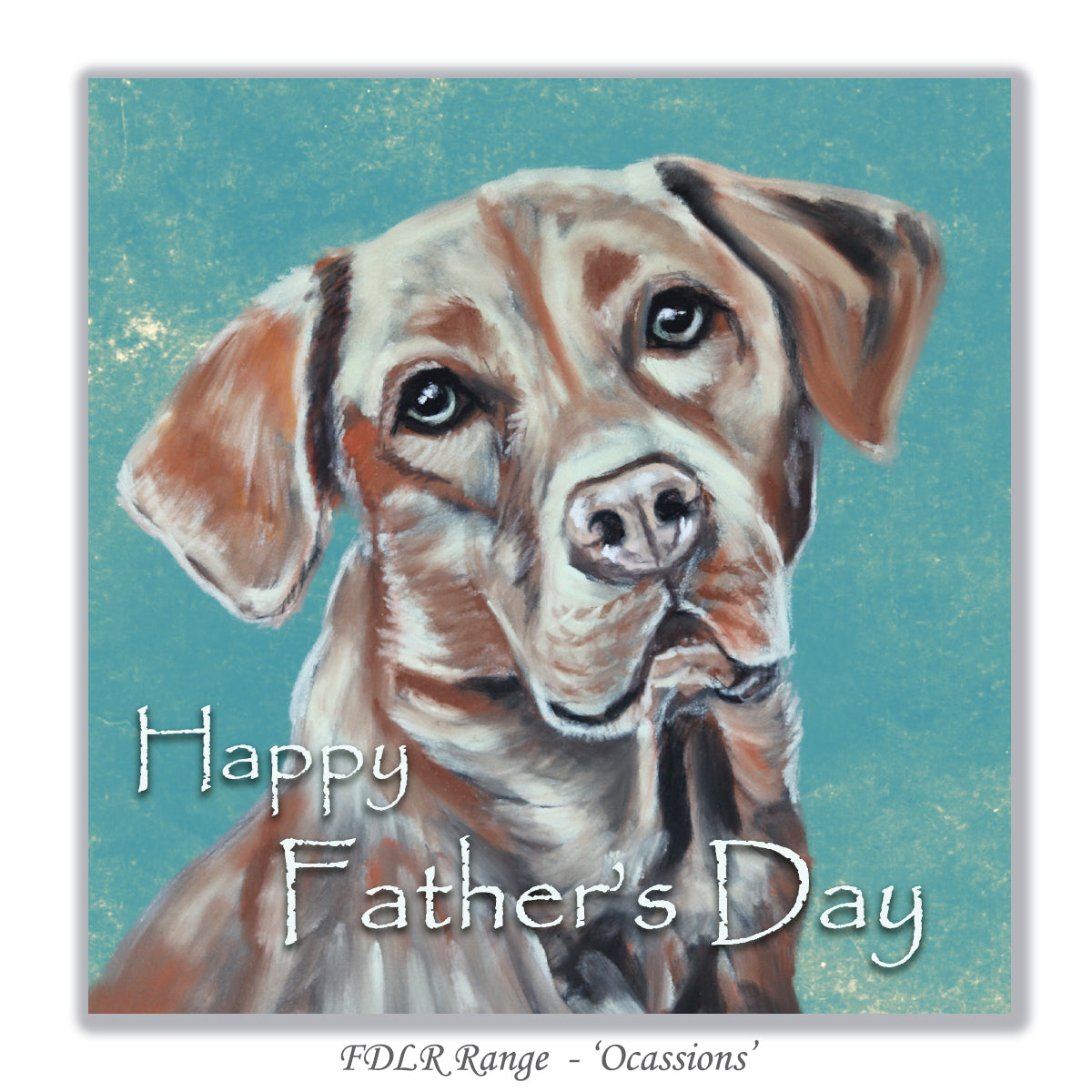 Labrador Retriever Father's Day Card.
