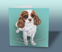 King Charles Spaniel card