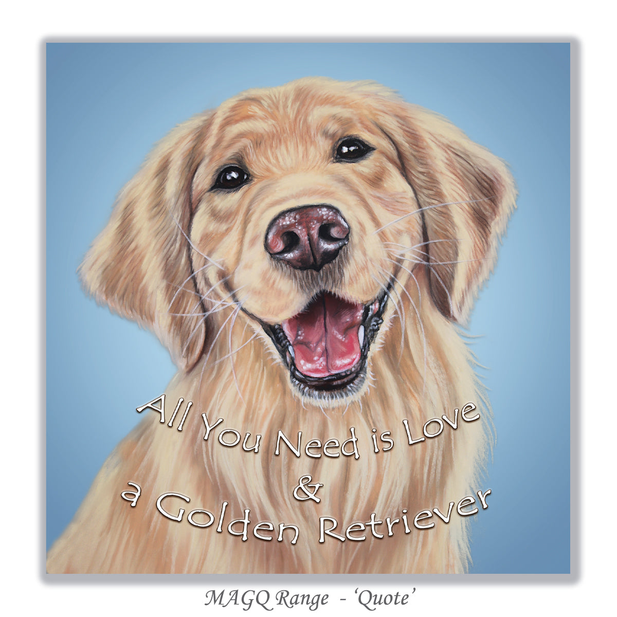 golden retriever card birthday