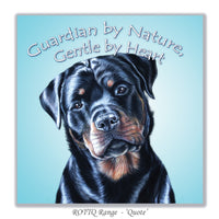 greeting card with rottweiler
