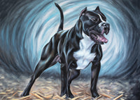 american bulldog art print