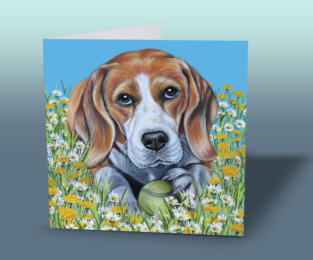beagle greeting card