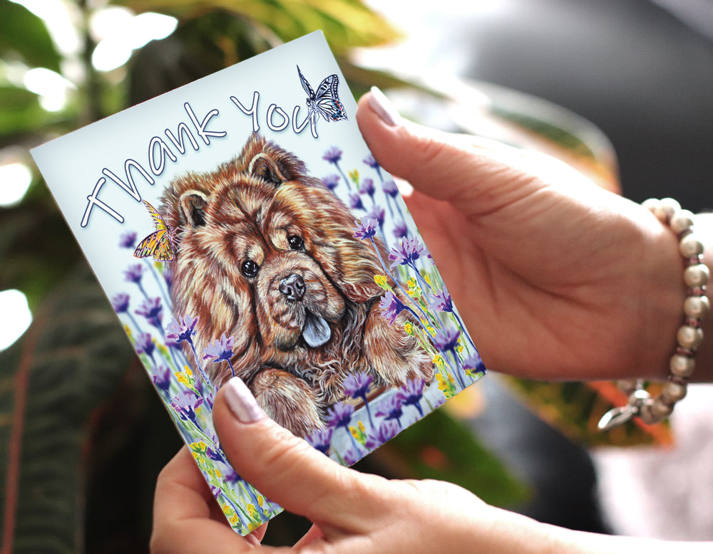 chow chow thank you  card