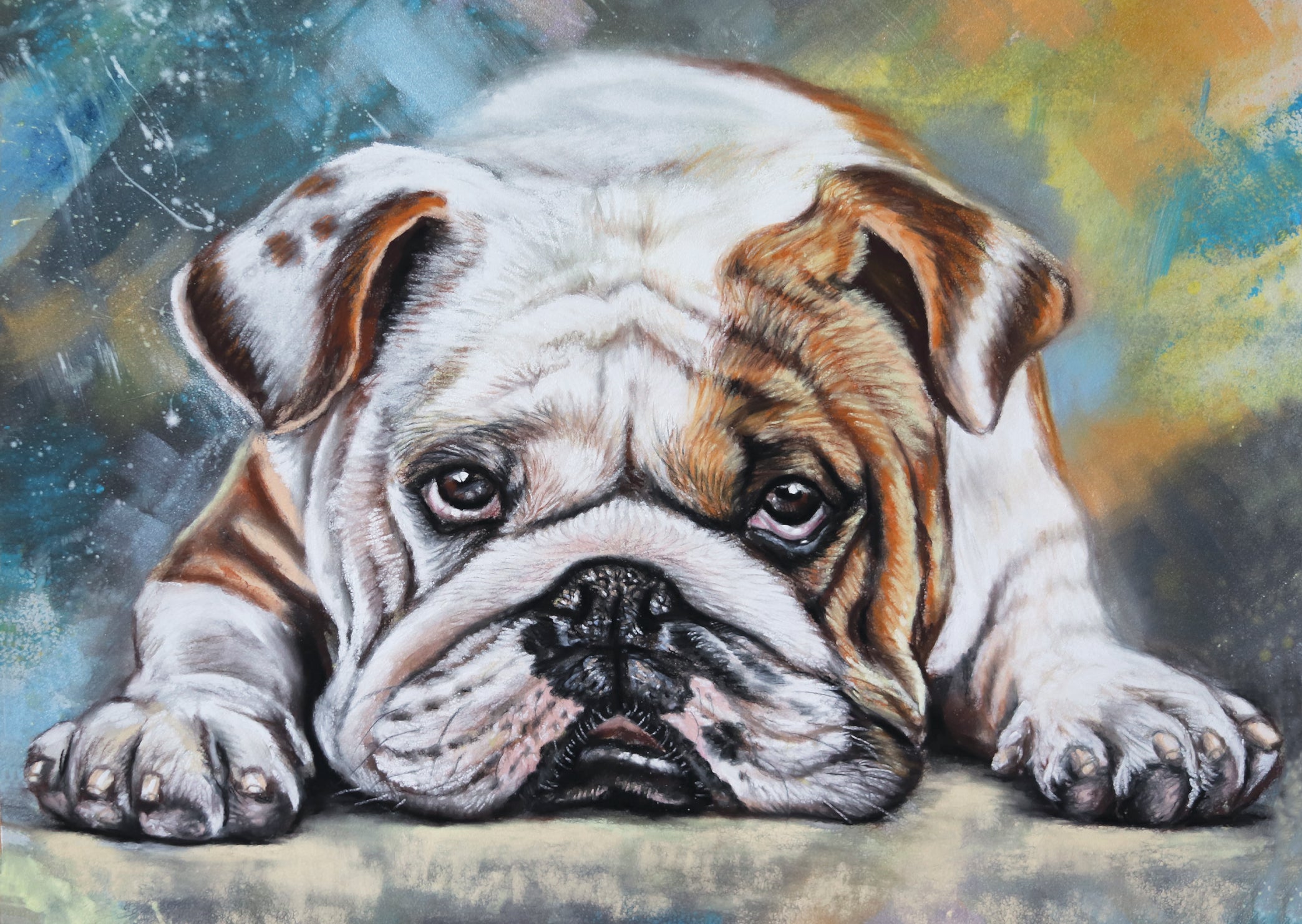 English Bulldog art print