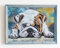 English Bulldog wall art