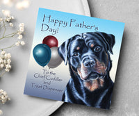 fathers day card rottweiler