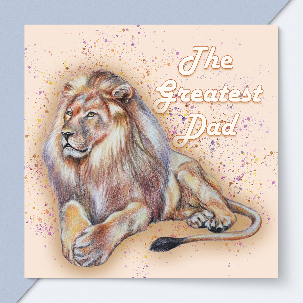 fathers day card lion