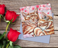 ginger cats valentines day card
