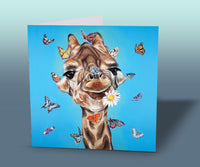 greeting card giraffe