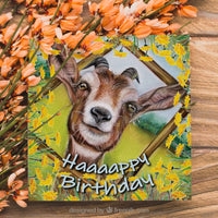 birthday card goat