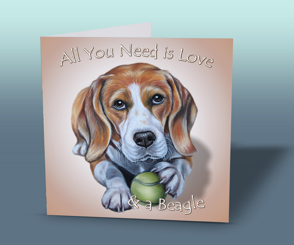 greeting card beagle