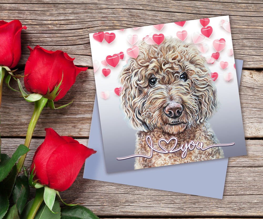 labradoodle card valentines