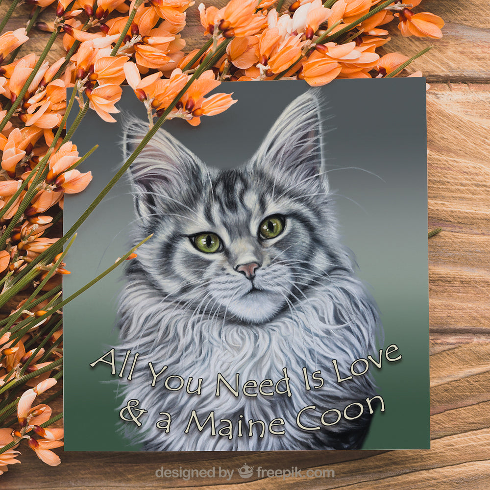 maine coon card quote