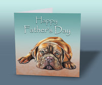 mastiff fathers day card