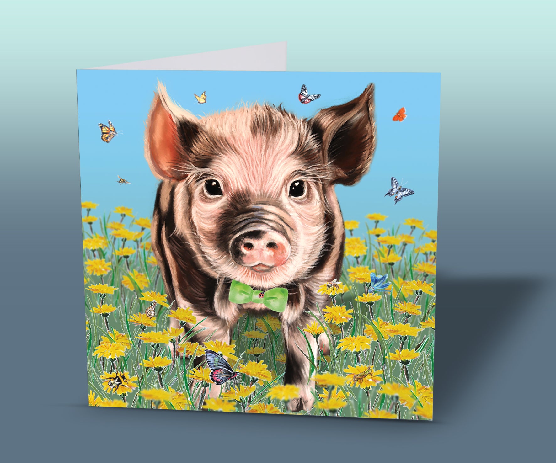 piglet birthday card
