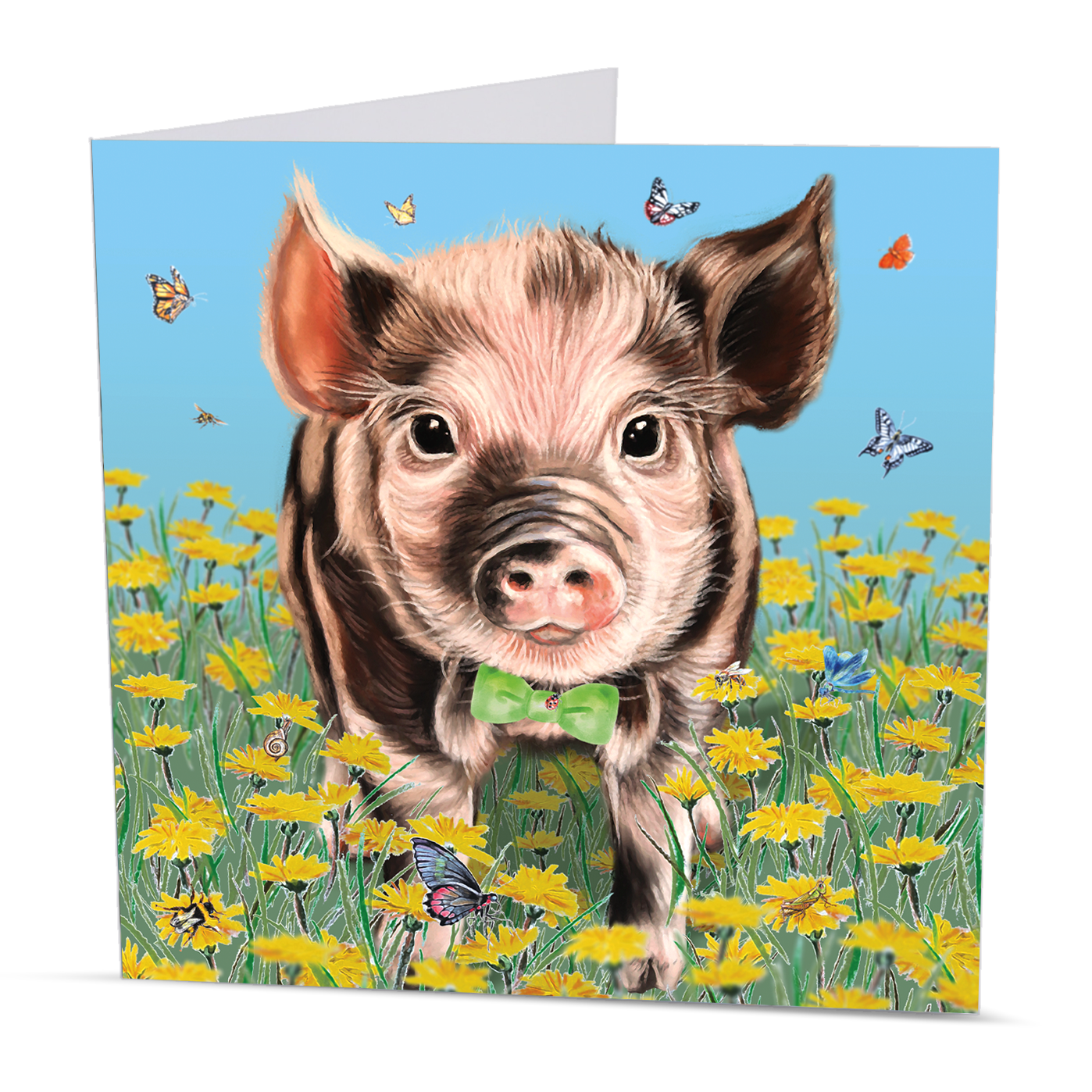 piglet greeting card
