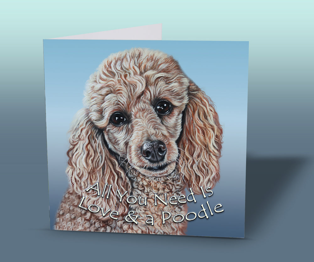 greeting cards with poodle
