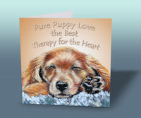 puppy greeting card