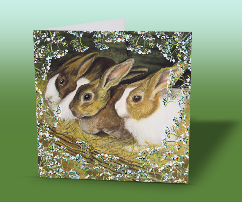 rabbit greeting card