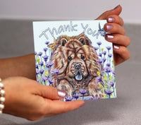 thank you card chow chow