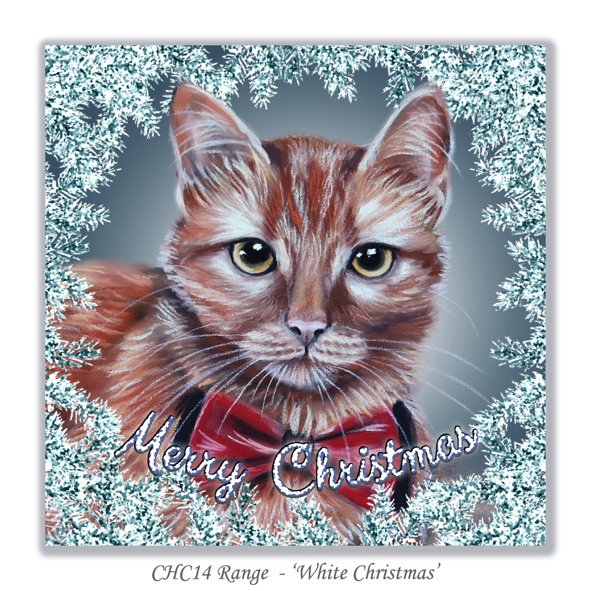 ginger cat christmas card
