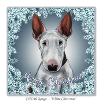 Bull Terrier christmas card