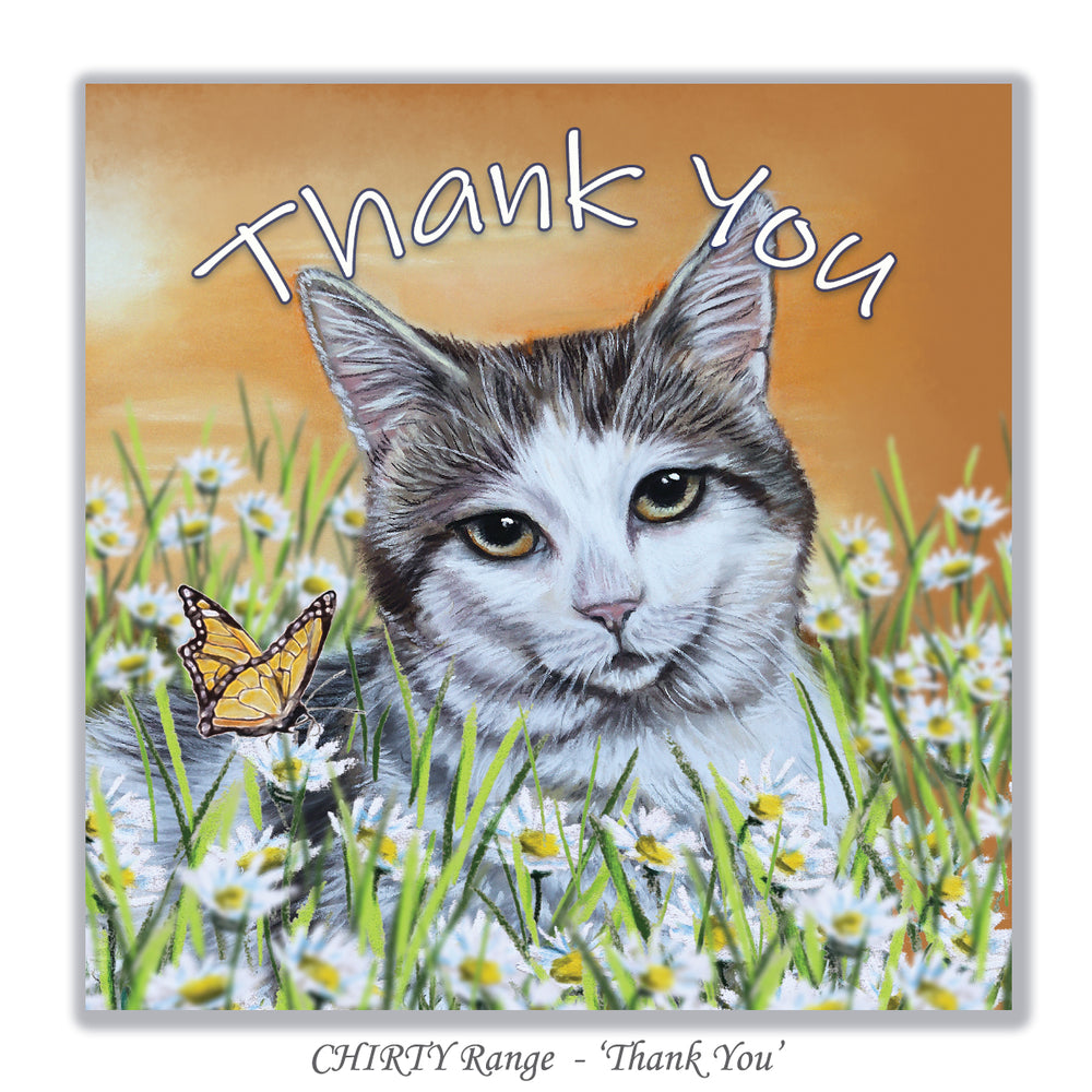 cat thank you card