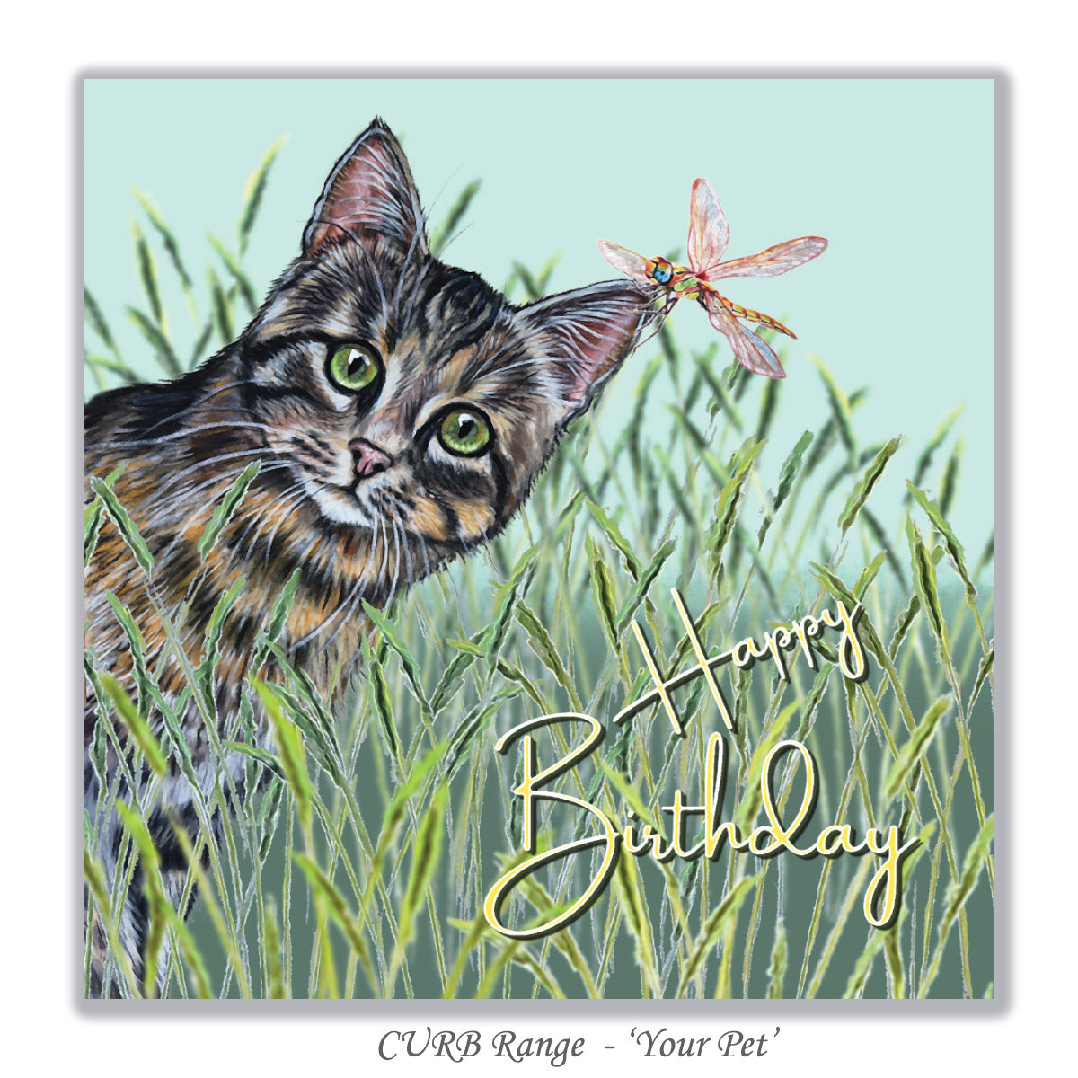 happy birthday card from cat
