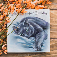 cat birthday card