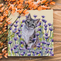 tabby cat card