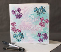 birthday floral card