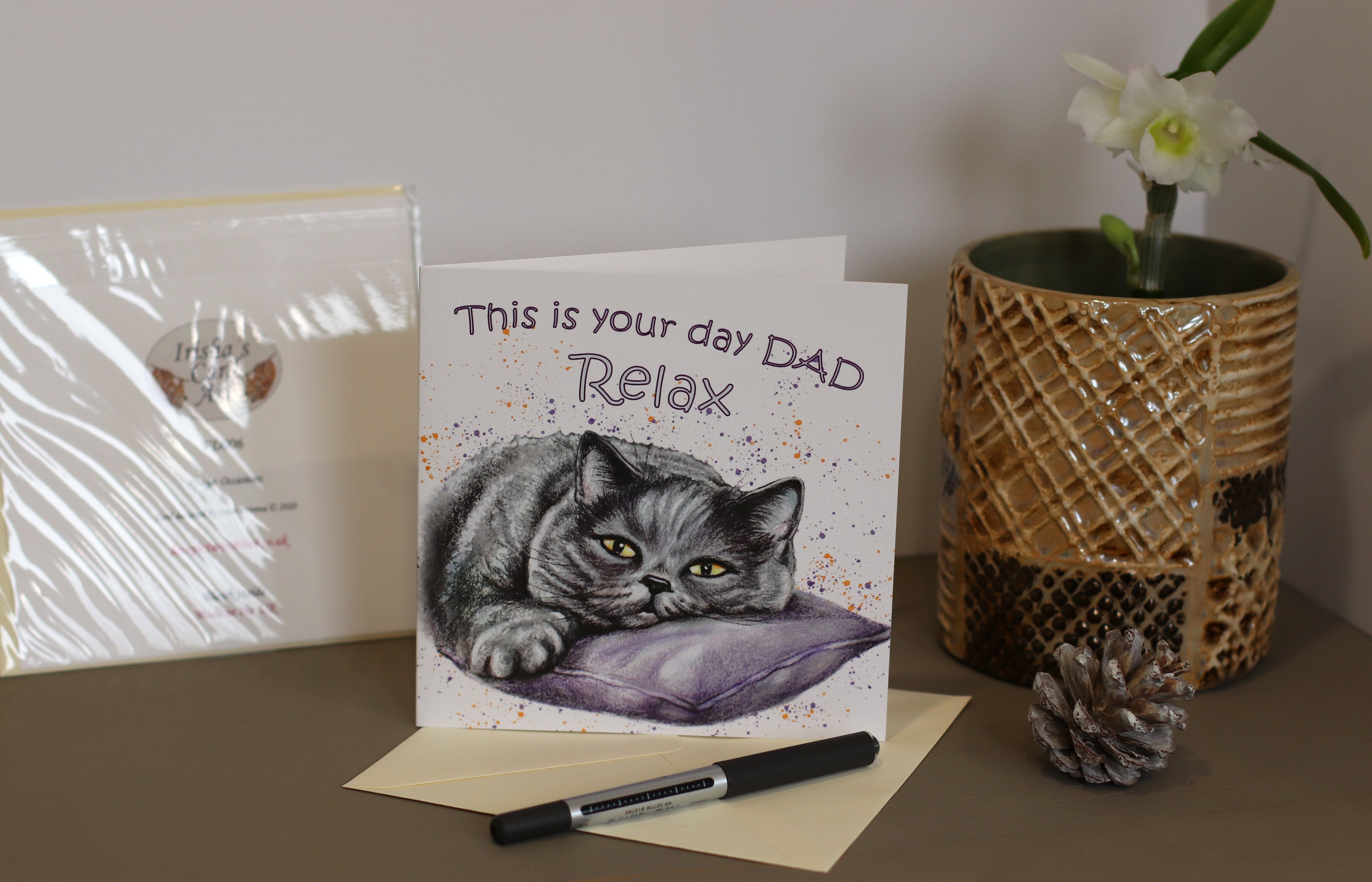 Father's Day Card Cat