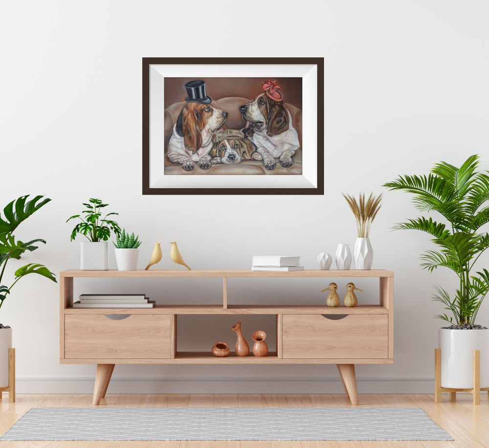 basset hound wall art