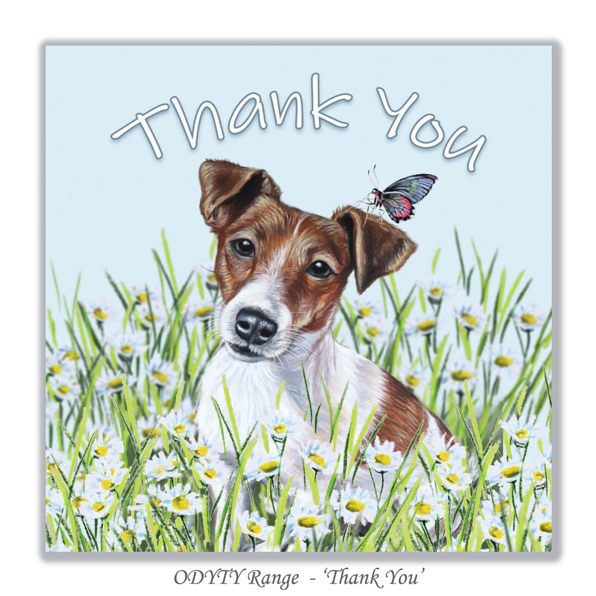 Jack Russell Terrier card thank you