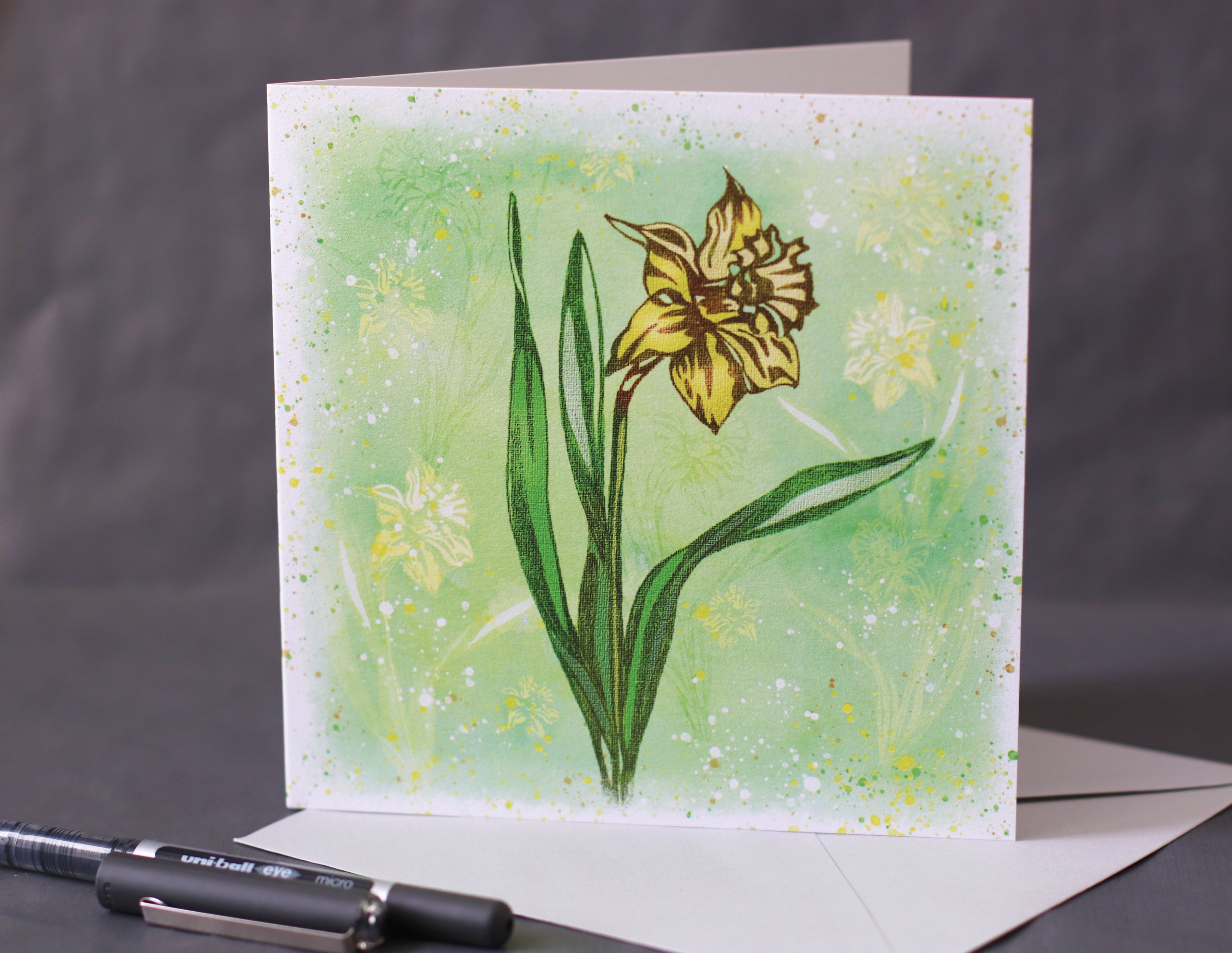daffodil greeting card