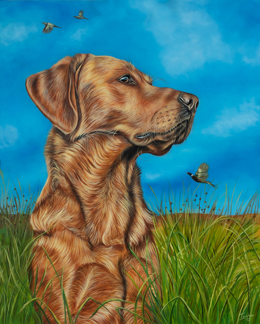 Labrador cheap retriever painting