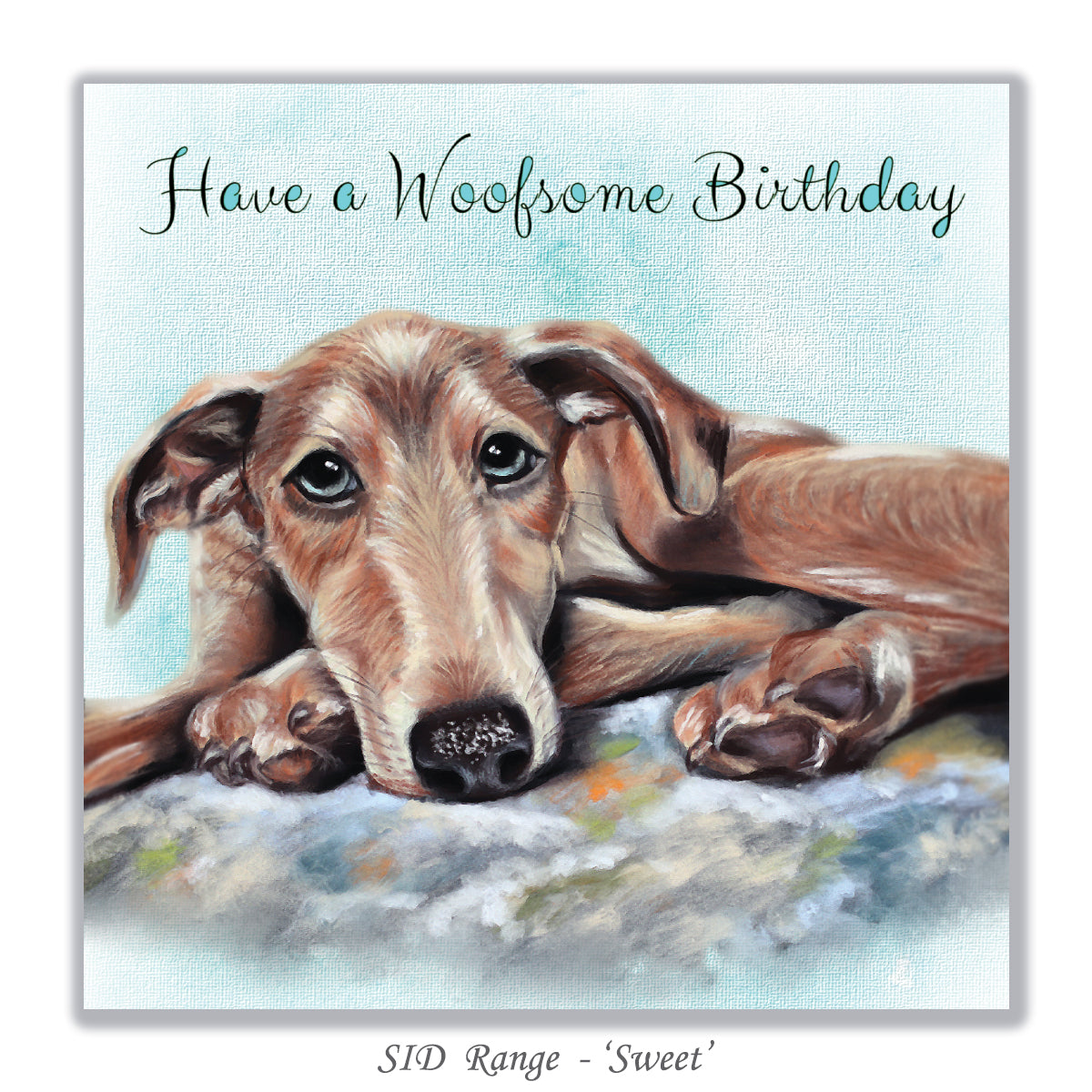 Lurcher Birthday card