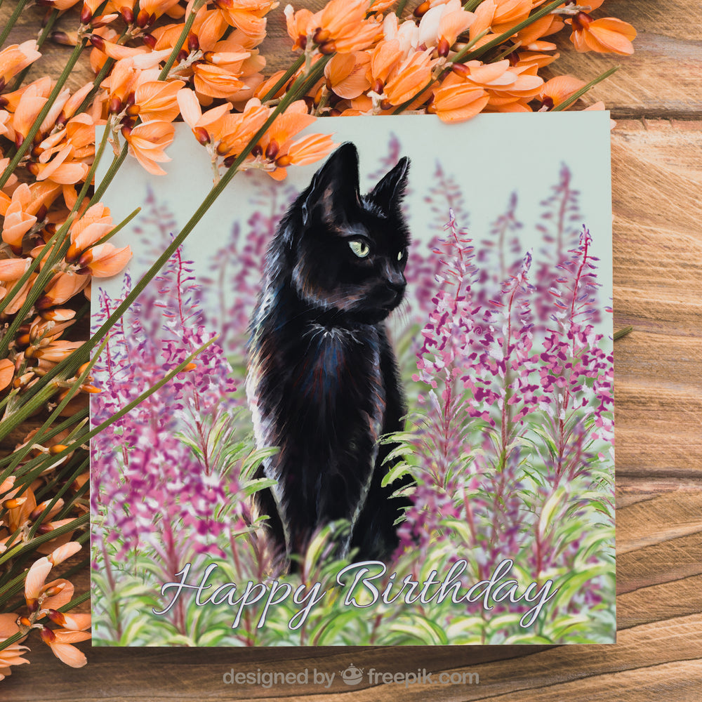 black cat card