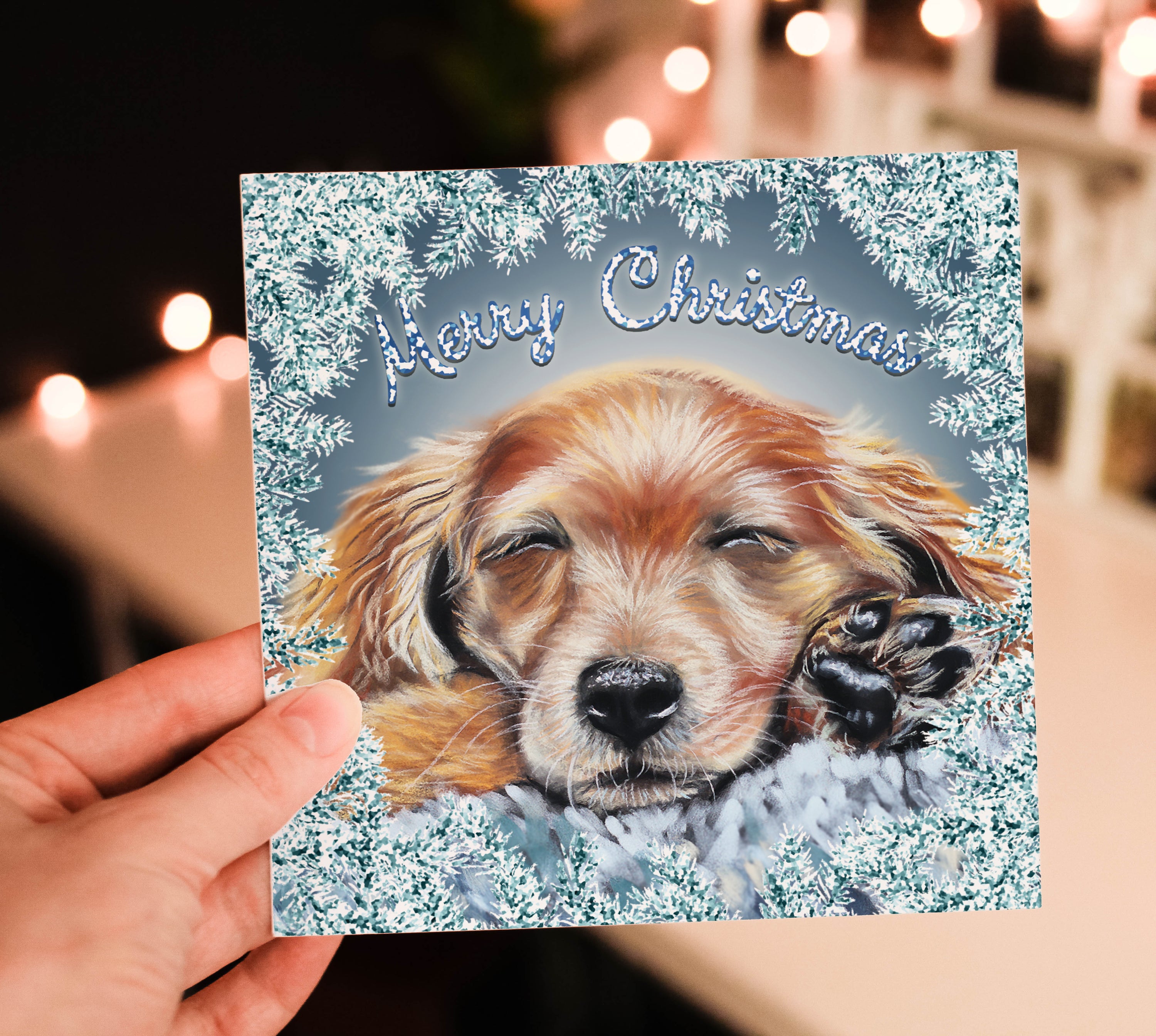 Puppy Christmas Card