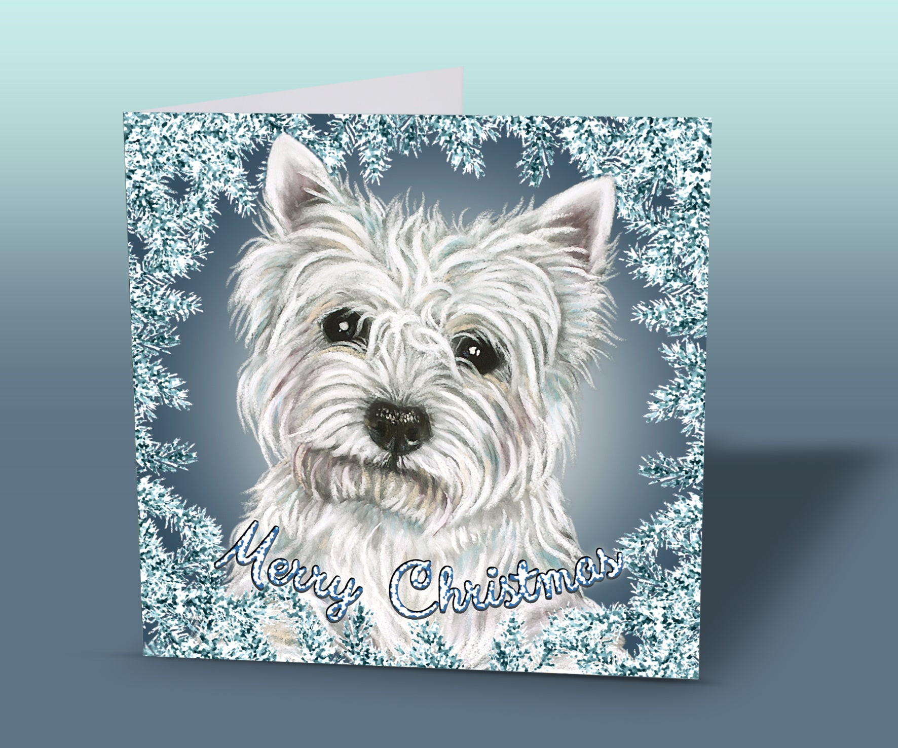 West Highland White Terrier Christmas Card