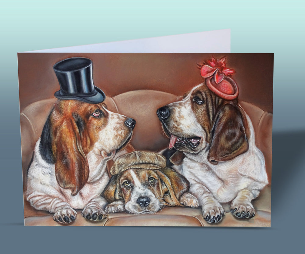 basset hound birthday card