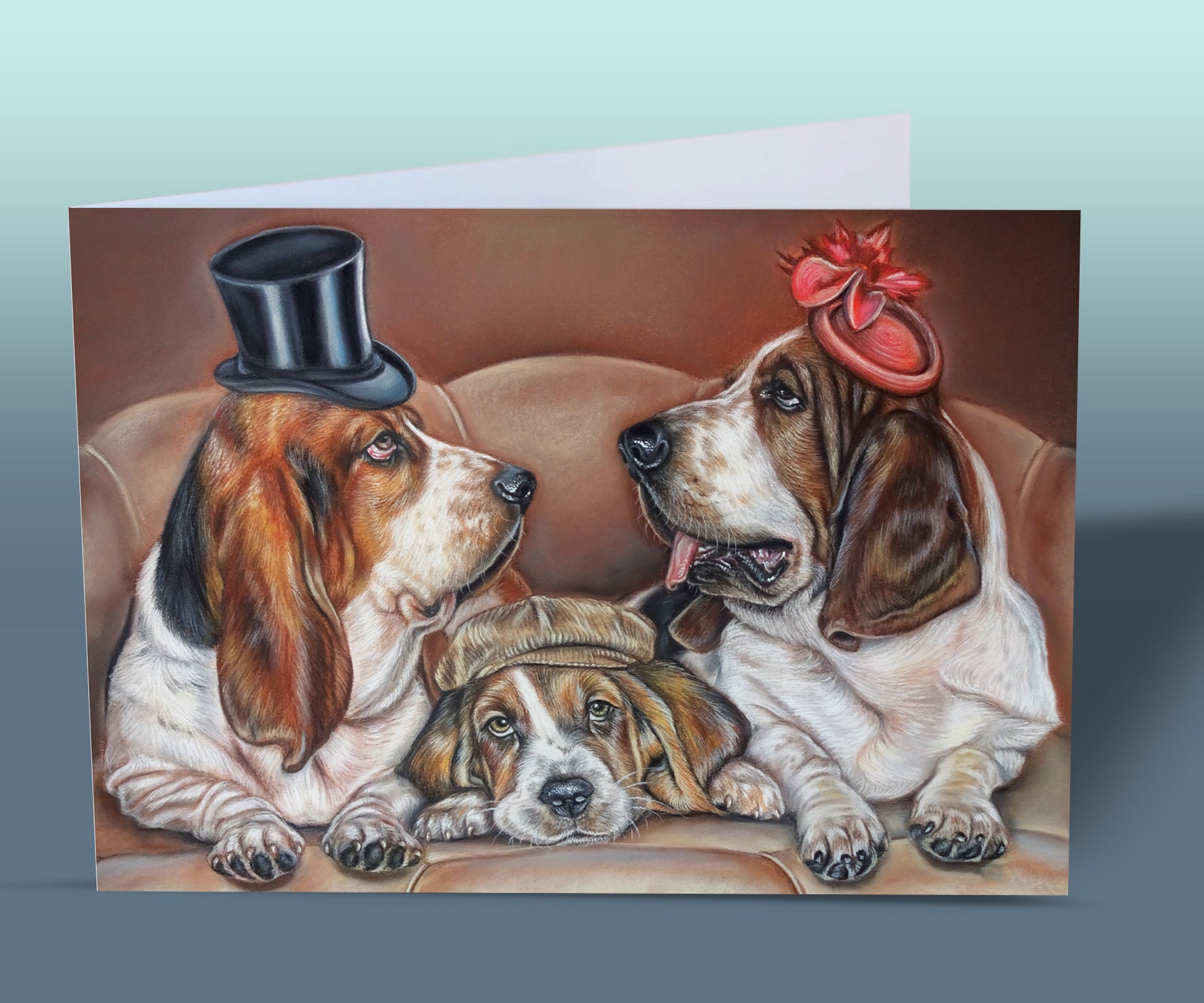 basset hound birthday card