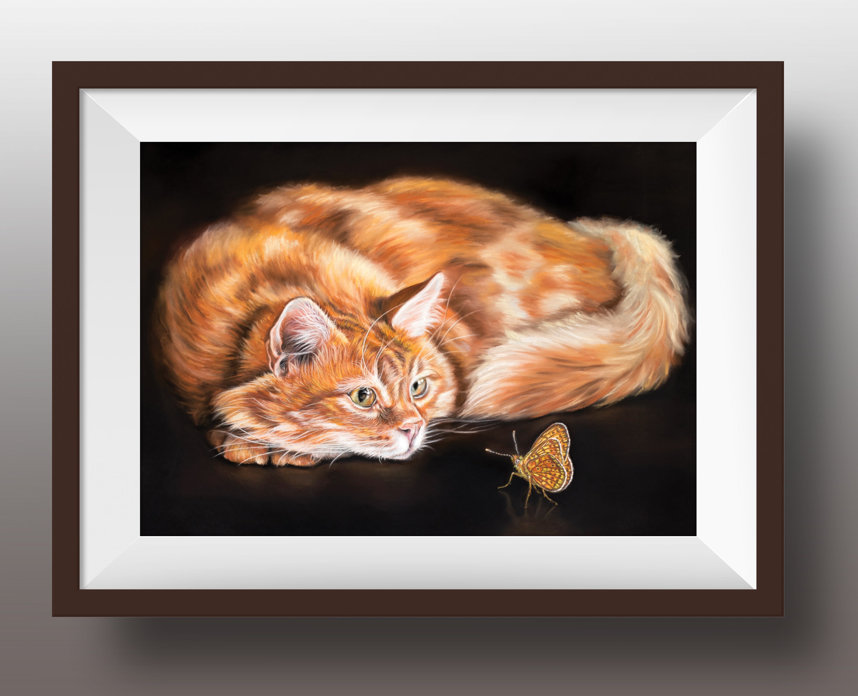 ginger cat fine art print