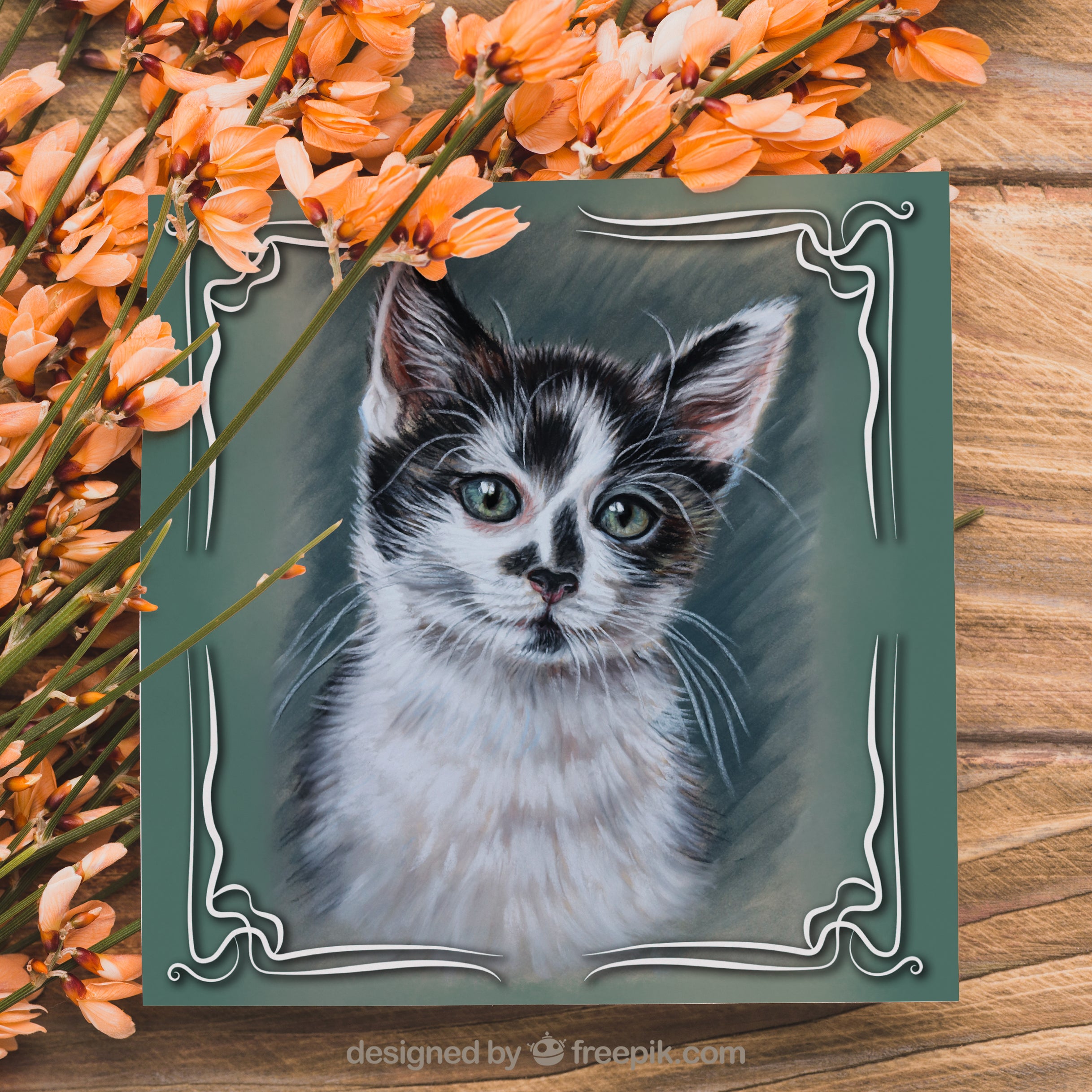 cute kitten card